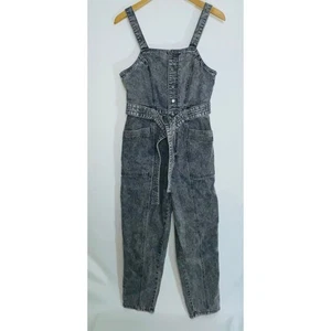 Mono de mezclilla Universal Thread - para mujer talla 6 - lavado ácido negro - Imagen 1 de 10