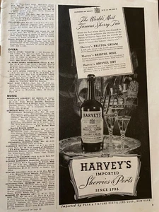 Harvey's Sherries and Ports, Vintage Print Ad, aa - Bild 1 von 1