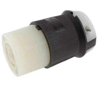 Hubbell Hbl2733 30A Twist-Lock Connector 3P 4W 480Vac L16-30R Bk/Wt - Image 1 of 4