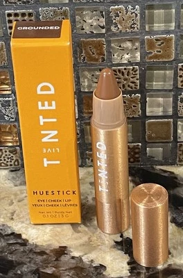 Labio de mejillas para ojos Hestick tintado vivo VERDADERO 0,1 oz/3 g tamaño de viaje con conexión a tierra nuevo en caja Foto 1 de 4