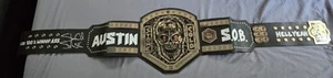 Stone Cold Steve Austin handsignierter Skull Championship Gürtel Beckett Zeuge - Bild 1 von 6