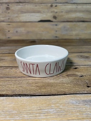 Тарелка для кошек Rae Dunn SANTA CLAWS миска для домашних животных рождественский праздник 4,75 дюйма - Изображение 1 из 4