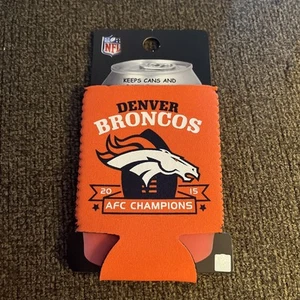 Denver Broncos Can Koozie  AFC Champions 2015 Orange - Picture 1 of 5