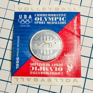 Token Chip Medallion Coin 1996 Atlanta Olympic Volleyball Commemorative Vintage - Picture 1 of 3