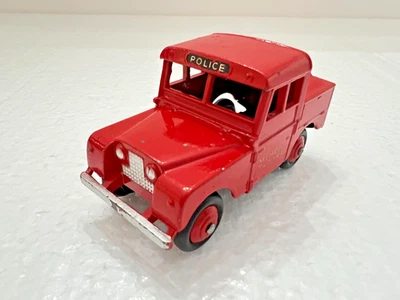 Винтажный Dinky LAND ROVER Мерси Туннель Полиция Номер 255 - красный - Изображение 1 из 4