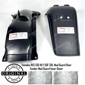 Yamaha RXZ 135 HLY 55F 3XL Mud Guard Rear Fender Mud Guard Inner Outer FREE SHIP - Picture 1 of 8