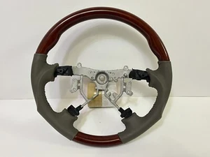 Wooden Steering Wheel Beige For Land Cruiser FJ100, PRADO FJ120,GX470 Sport Type - Imagen 1 de 5