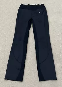 Pantaloni Yoga Vintage Y2K Nike Dri Fit Donna Sportivi Elasticizzati Svasati Nero XS - Foto 1 di 8