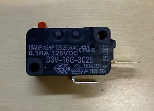 D3V-16 Microwave Door Switch Omron D3V-16G-3C25 SZM-V16-FA63 Replacement - Picture 1 of 6