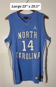 Nike Jordan North Carolina Tarheels #14 Ferreira Blue Large Jersey - Picture 1 of 3