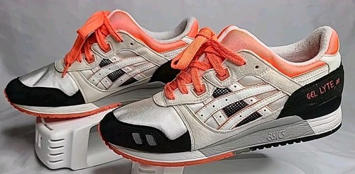 Scarpe sneakers ASICS Gel Lyte 3 III (Bianco Corallo Flash) uomo US 9 EU 41 5