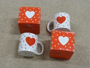 VINTAGE LILLIAN VERNON HERZ VALENTINSTAG TASSEN - 2er SET - Bild 1 von 4