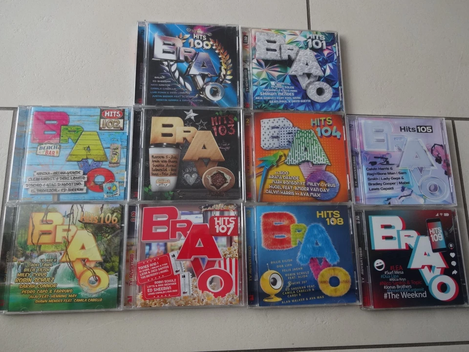 Bravo Hits Sammlung Doppel - CD ab der Vol. 100 komplett bis Vol. 109 2018-2020 - Bild 1 von 2