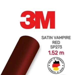 PELÍCULA ENVOLVENTE VEHÍCULO PREMIUM ROJO VAMPIRO SATINADO 3M 2080 SP273 - Imagen 1 de 100