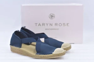 Women's Taryn Rose Quin Neoprene Demi-Wedge Espadrilles in Midnight Navy Size 10 - Picture 1 of 6