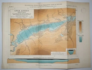 1906 Loch Affric Beauly Basin vermessen 1902 bathymetrische Vermessung Süßwasser - Bild 1 von 8