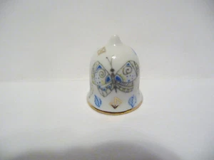 THIMBLE VINTAGE PORCELAIN LOMONOSOV RUSSIA "BUTTERFLY" W/GOLD ACCENTS - Picture 1 of 5