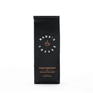 Nana's Coffee Medium Roast 100% Arabica - Dominican Republic Whole Bean 16oz - Picture 1 of 19