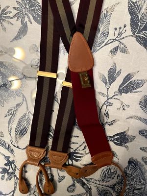 tirantes de vestido hombre, alta calidad, violeta con oliva Foto 1 de 2