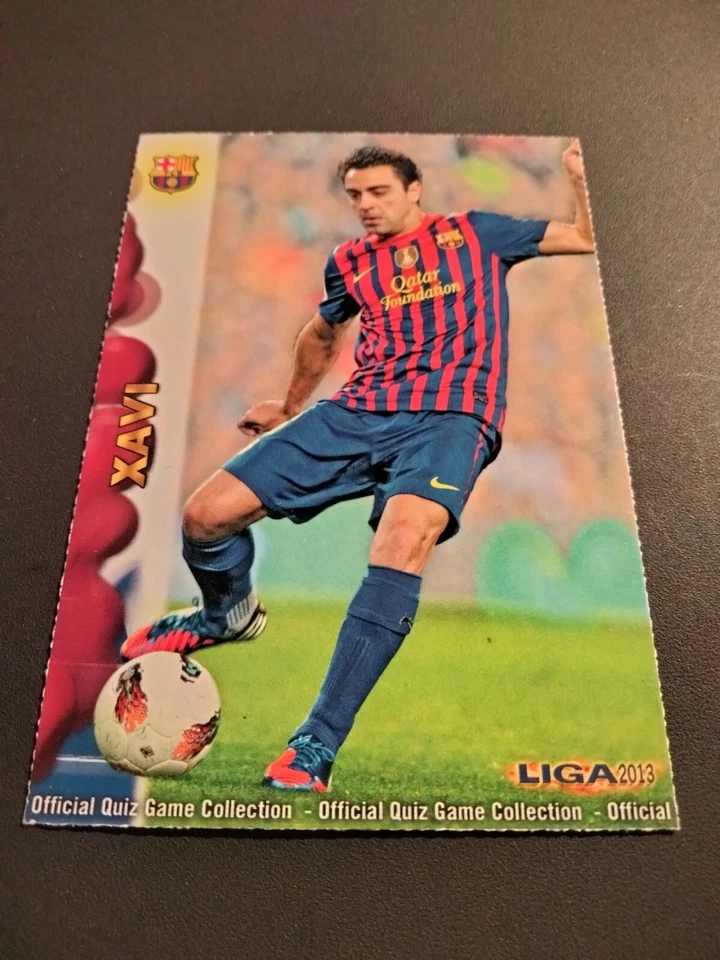 XAVI HERNÁNDEZ # 42  FC.BARCELONA FICHAS QUIZ GAME 2012/13 MUNDICROMO  - Imagen 1 de 2