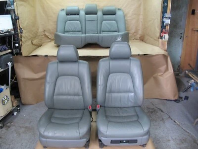 🥇98-00 LEXUS UCF20L LS400 FRONT & REAR LEATHER SEAT GRAY COMPLETE SET OEM - Image 1 of 4