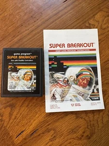 Carro y manual Super Breakout (Atari 2600, 1981) - raro - Imagen 1 de 7