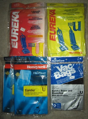 Lot of Eureka U type vacuum bags for uprights, 10 pcs    Honeywell, HomeCare - Image 1 of 4