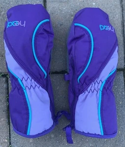 Head Kids Youth Girls Winter Ski Snow Mittens Gloves Nylon Purple Pink Size XS - Picture 1 of 11