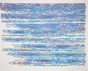 Piero Dorazio: Reflexionen über den Ozean, Tiefdruck signiert, 1991, Credit from Lyon - Bild 1 von 7