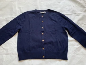 Boden Eldon Cotton Crop 3/4 Sleeve Cardigan- Navy *PERFECTS*