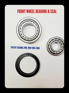 FRONT WHEEL BEARING & SEAL. TOYOTA TACOMA 2WD. RWD . 1995-2004 - Picture 1 of 3