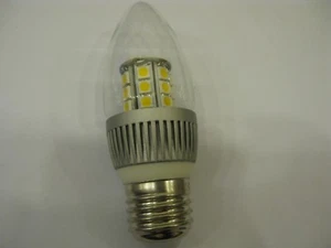 9 x 4W E27 ES WARM WHITE 5050 LED Clear Candle Light Lamp Bulb AC 85-265V JobLot - Picture 1 of 6