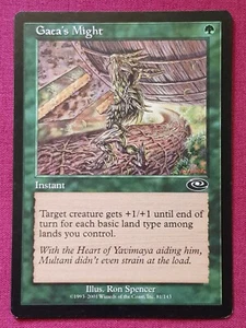 Magic The Gathering PLANESHIFT GAEA'S MIGHT green card MTG - Picture 1 of 2