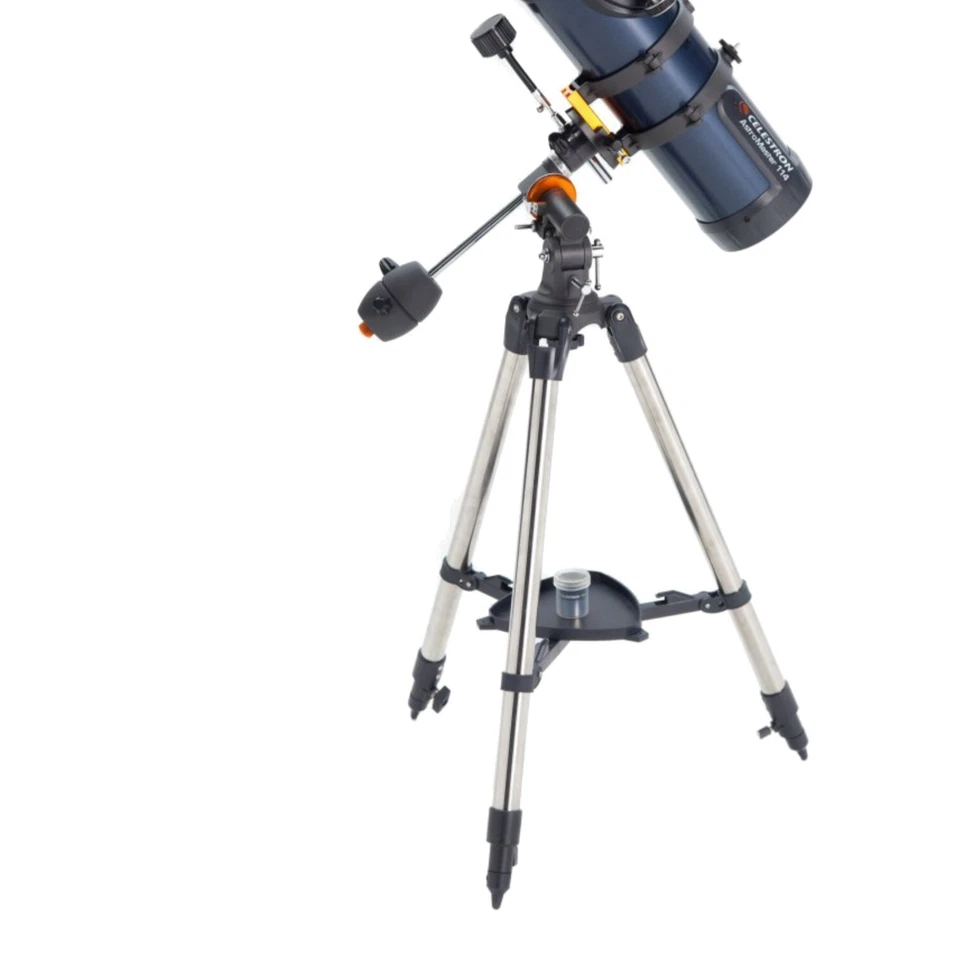 AstroMaster 114EQ Newtonian Telescope - Beginner-Friendly Reflector with Bonu... - Image 1 of 4