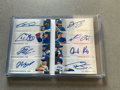 2020 NT Teammates Booklet Auto  #/10 VLADIMIR GUERRERO JR  BO BICHETTE Blue Jays - Image 1 of 2