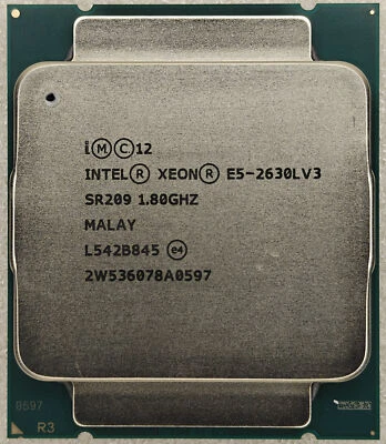 Intel Xeon E5-2630L V3 E5-2630Lv3 Eight Core 1.80GHz 20MB LGA2011-3 CPU SR209 - Image 1 of 2
