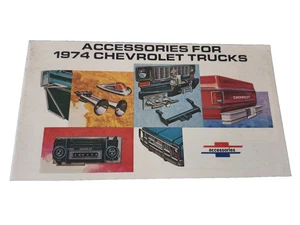 Chevrolet 1974 nuevo de fábrica accesorios originales camioneta folleto de ventas catálogo 74 - Imagen 1 de 2
