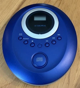 Audiovox DM8220B Lettore CD Portatile Blu Cobalto Testato Compact Disc 2004 - Foto 1 di 15