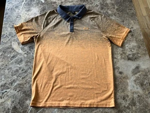 Oakley Four Jack Gradient Polo Mens Size L Orange Golf Shirt - Picture 1 of 7
