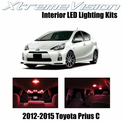 XtremeVision Interior LED for Toyota Prius C 2012-2015 (5 PCS) Red - Image 1 of 4