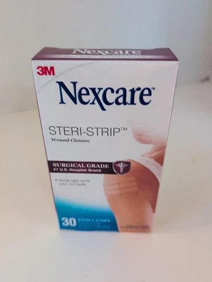 Cierre de herida 3m nexcare Steri-Strip, 30 tiras estériles grado quirúrgico Foto 1 de 4