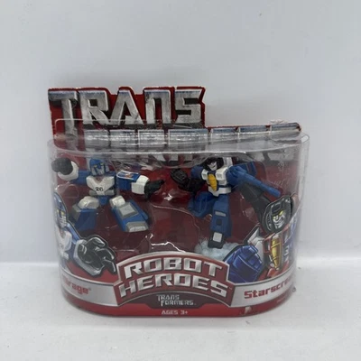 2006 Transformers Robot Heroes 2 Pack Mirage / Starscream Figures - Image 1 of 4