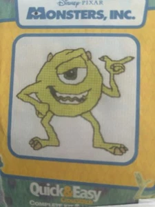 Monsters Inc ‘Mike’ Mini Cross Stitch Card Kit - Picture 1 of 2