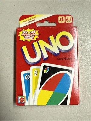 UNO Classic Card Game circa 2006 by Mattel New Sealed! - Image 1 of 3