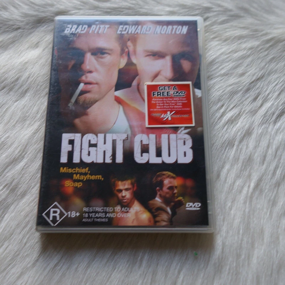 Fight Club Movie Brad Pitt Edward Norton R Rated Filming DVD - Image 1 of 1