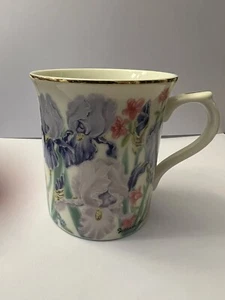 Lenox The Flower Blossom Collection “Iris" by Suzanne Clee Fine Porcelain Mug - Picture 1 of 1