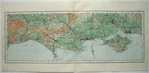 Sidmouth to Portsmouth Region, England - Original 1922 Ordnance Survey Map. - Picture 1 of 4