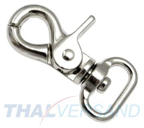 THAL PARTS® 10 Stück Scherenkarabinerhaken 20mm x 45mm Karabinerhaken Zinkdruckguss Haken