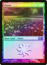 Plains (233) FOIL Magic 2010 / M10 NM Basic Land MAGIC GATHERING CARD ABUGames