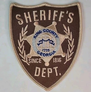THE WALKING DEAD RICK GRIMES PROP REPLICA KING COUNTY SHERRIF PATCH 4,5" x 3,75" - Bild 1 von 3